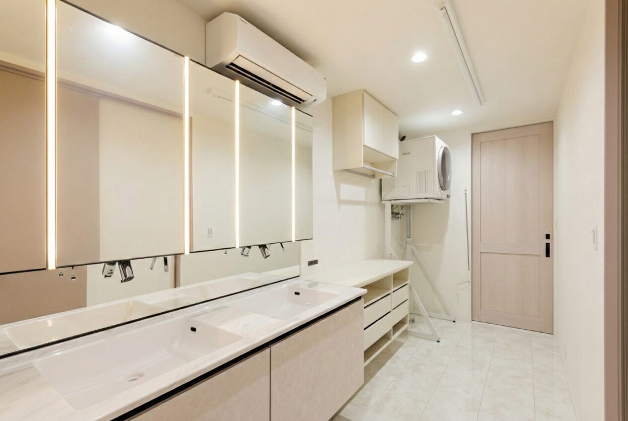 洗濯動線を「0歩」に。究極の時短ランドリールーム実例