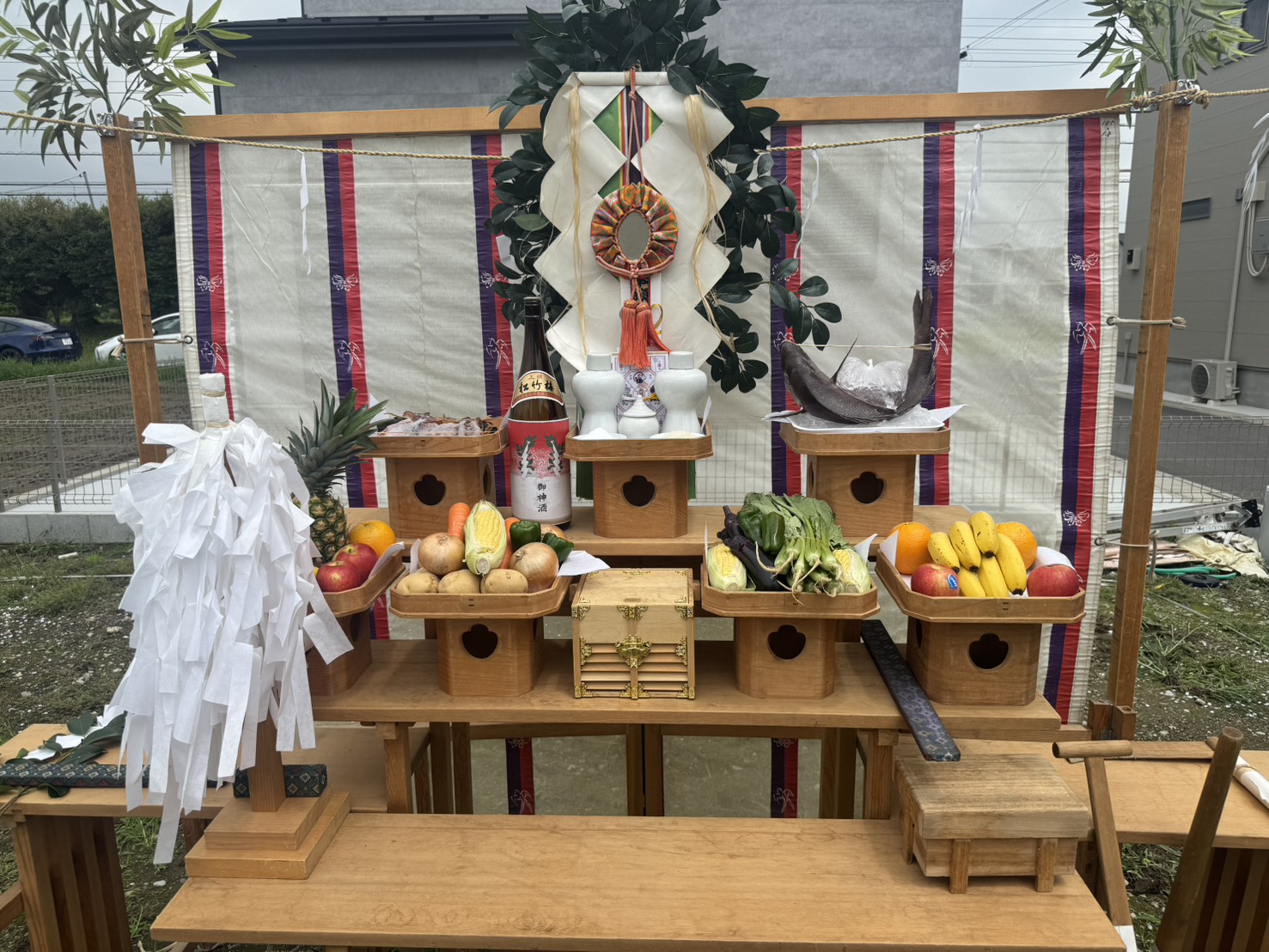 【三郷市】F様邸 新築の注文住宅工事に先立ち、地鎮祭を執り行いました