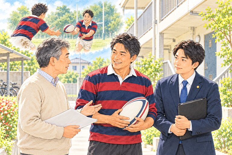 ラグビーのご縁が、賃貸オーナー様の相談を支えるつながりに