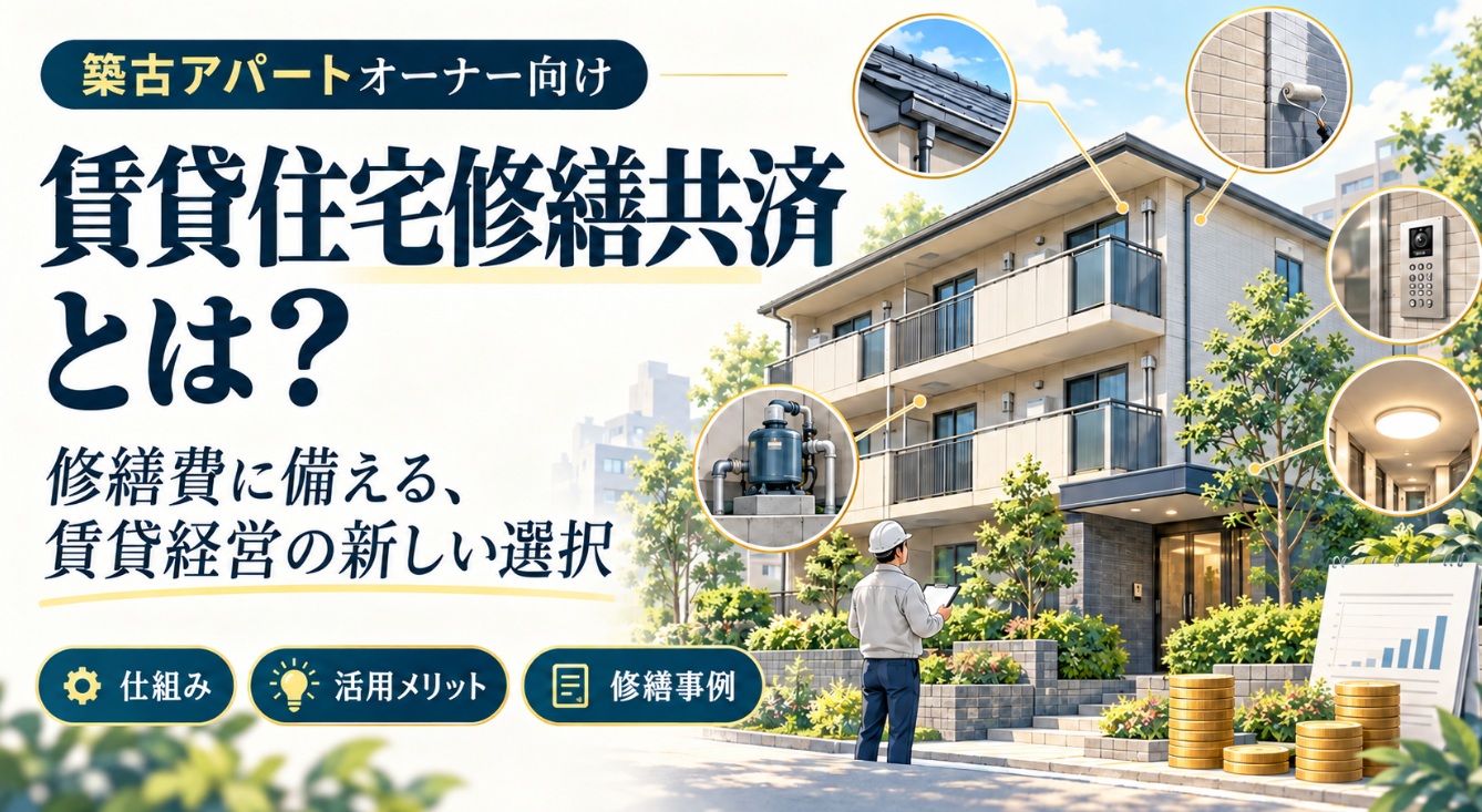 【築20年超の物件を抱える家主へ】賃貸住宅修繕共済の全貌｜経費化の仕組みと実例10選から読み解く収支健全化戦略